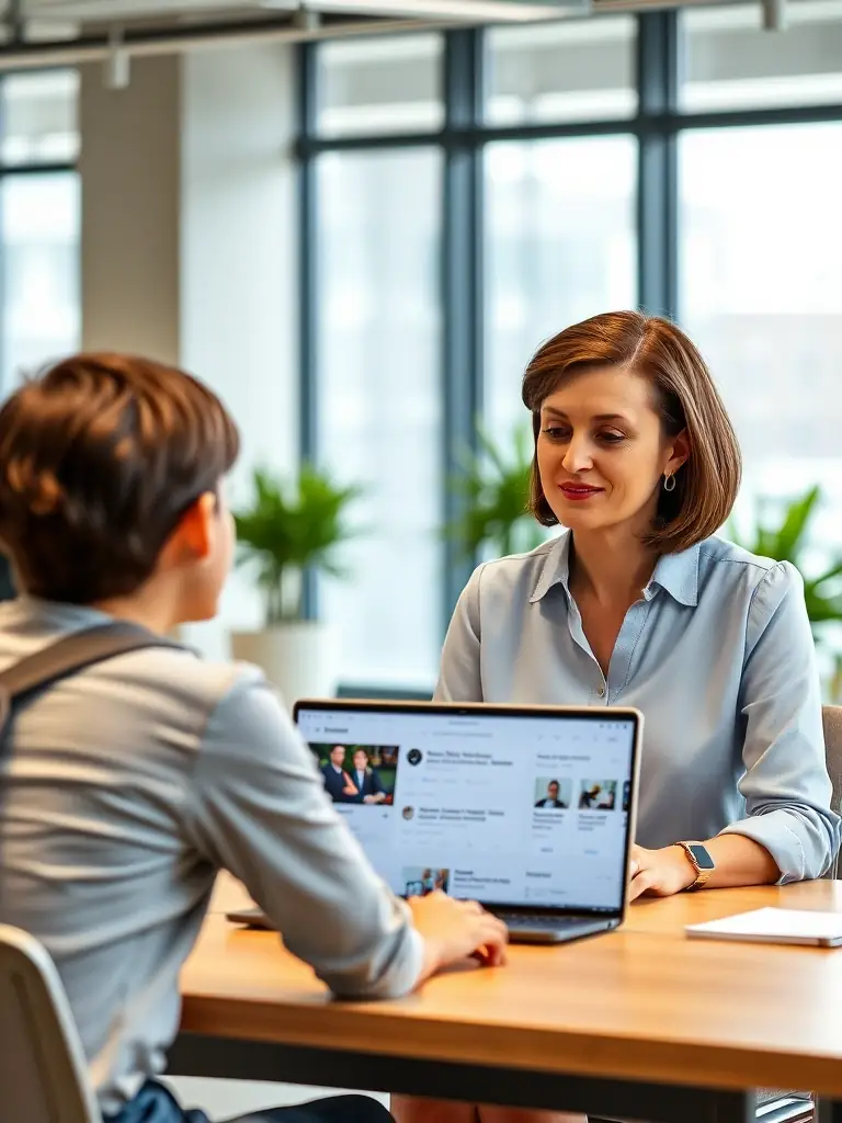 A career counselor is using EduTrack to match students with relevant internships and job opportunities, focusing on enhancing student employability and career readiness.