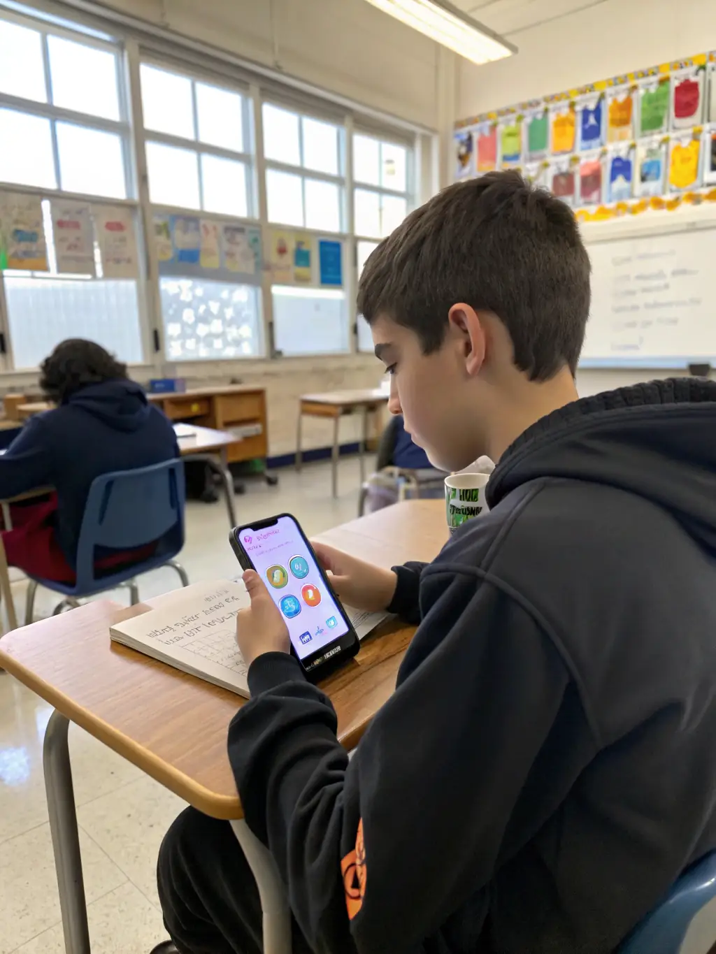 A student using the AI assistant for personalized guidance and support, showcasing the platform's AI-powered capabilities.