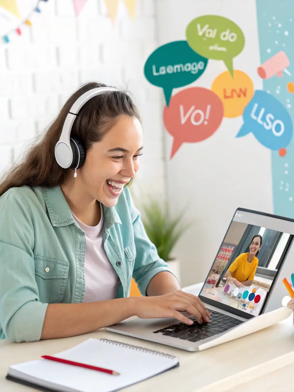 A student using an AI-powered platform to explore personalized learning paths tailored to their strengths and interests.