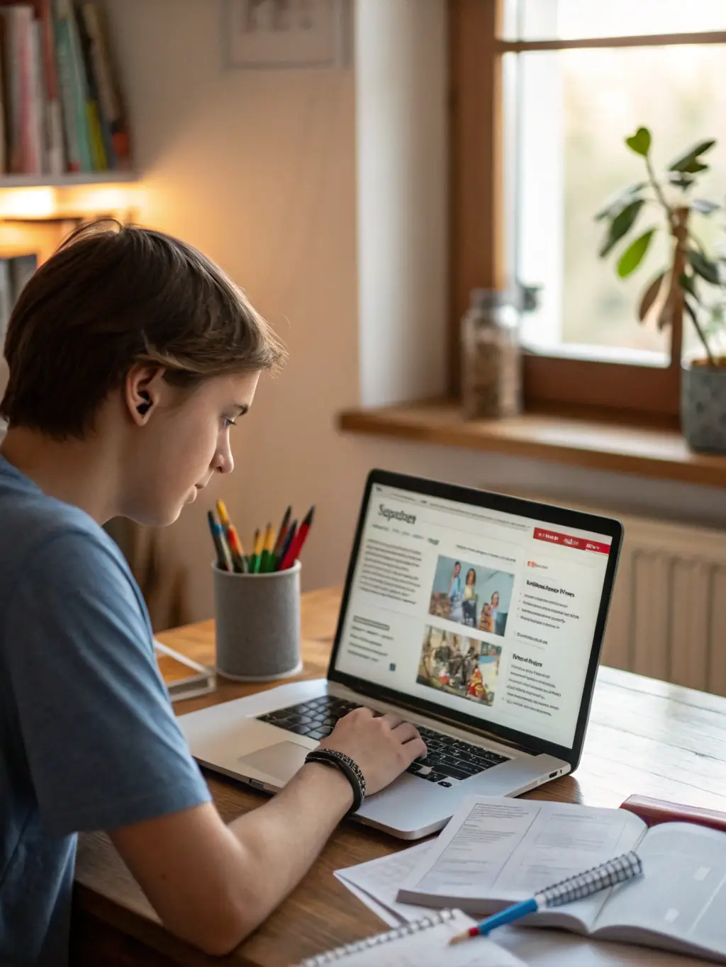 A student is exploring internship opportunities on a platform, demonstrating the integrated job matching engine provided by CNV AI Labs.